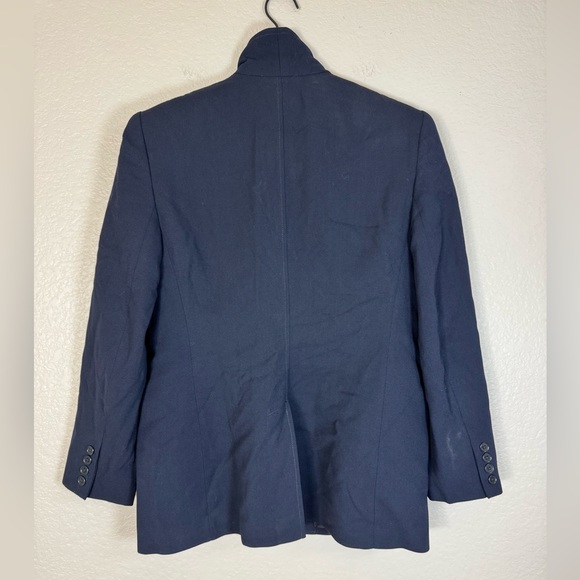 Lauren Ralph Lauren Vintage Regent Navy Blue Wool Blazer Coat size 10P 10 Petite - Picture 2 of 9
